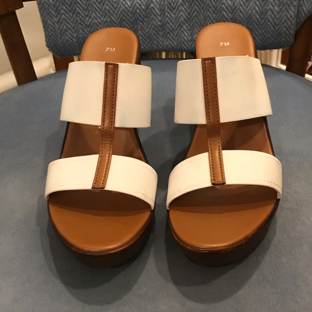 Italian Shoemakers Wedge Heeled Sandals US 7